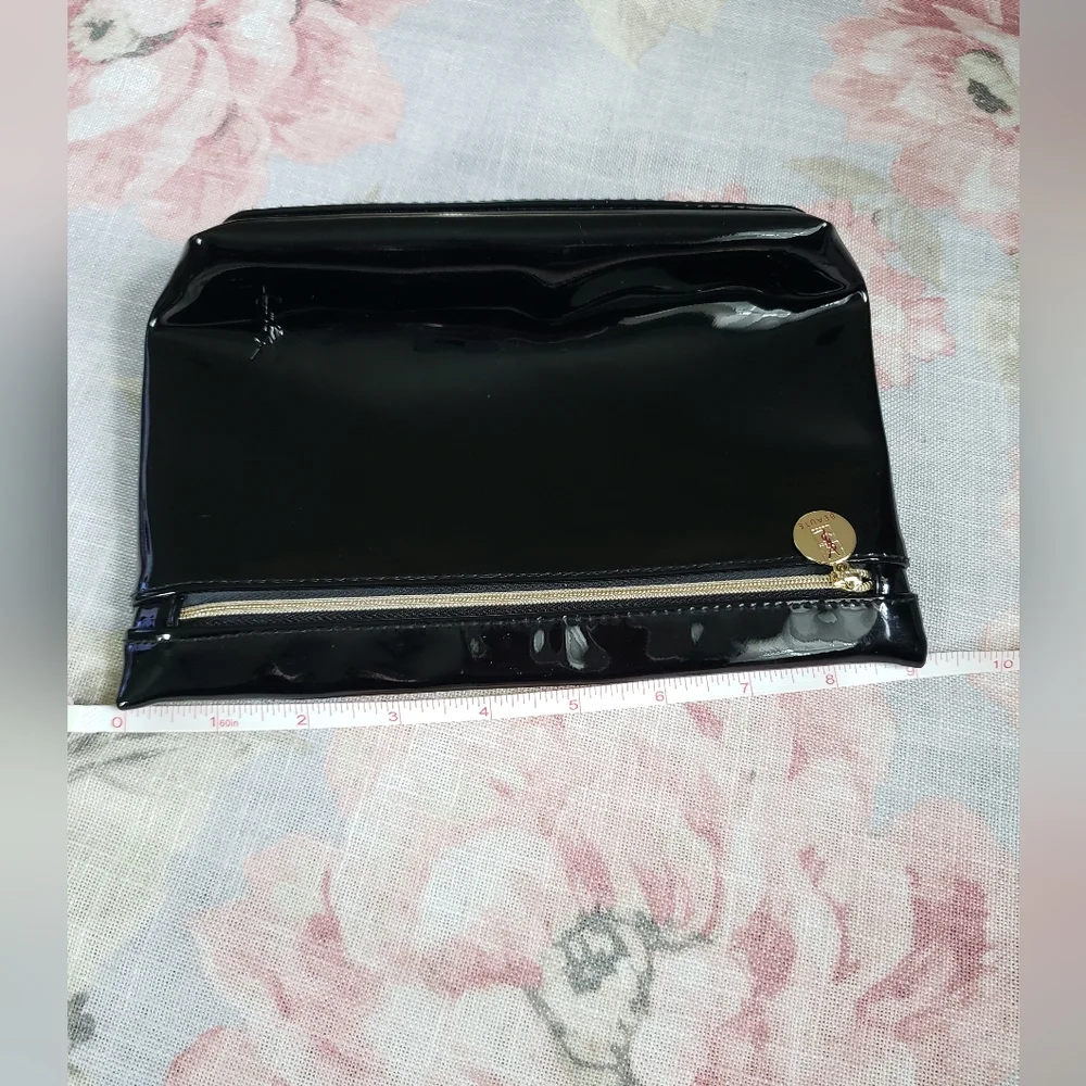 YSL Yves Saint Laurent Black Beauty makeup bag Pouch Clutch Cosmetics Bag
